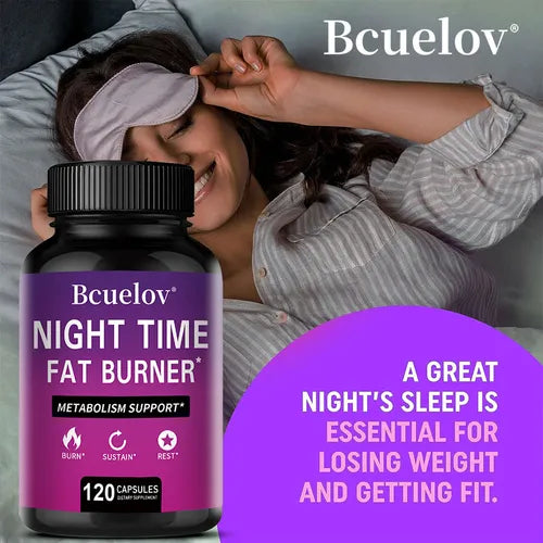 Best Nighttime Fat Burner - Thermogenic Fat Burner, Natural Appetite Suppressant and Metabolism Booster, Immune Health