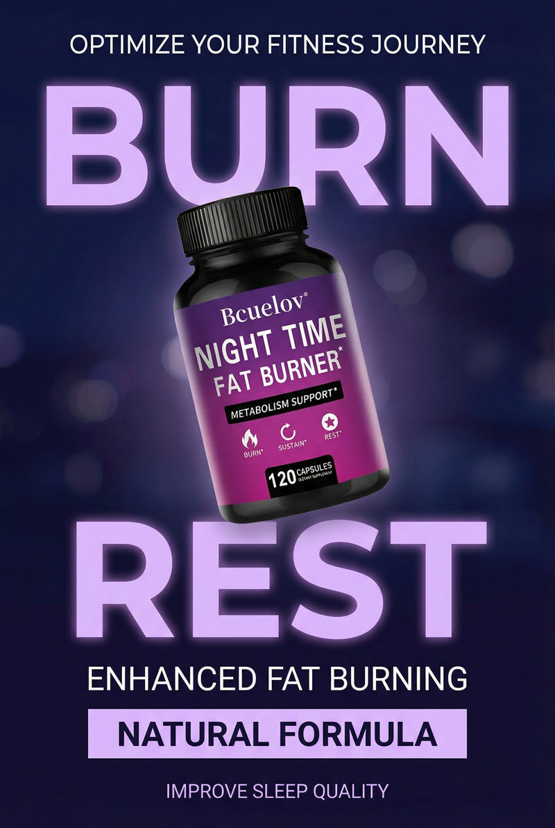 Best Nighttime Fat Burner - Thermogenic Fat Burner, Natural Appetite Suppressant and Metabolism Booster, Immune Health